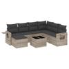 VidaXL Garden Lounge Set with Cushions 8 Pcs, Patio Sofas, Patio Furniture Set, Outdoor Furniture, Grey 3220511