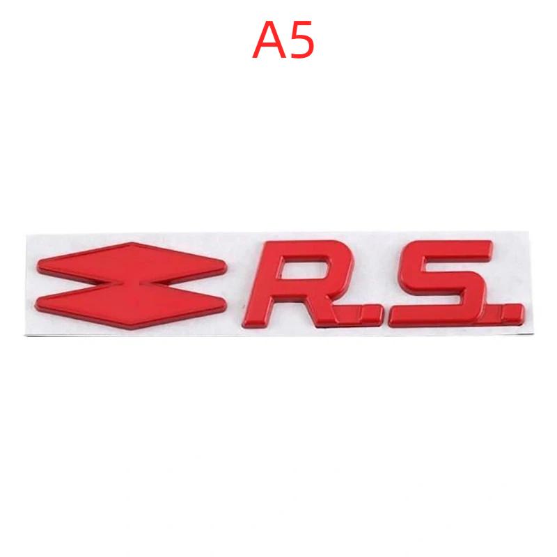 3D Car Metal  RS Line Logo Decals Emblem Badge Sticker For Logan Clio Megane 2 3 4 Kangoo Koleos Captur Twingo Duster