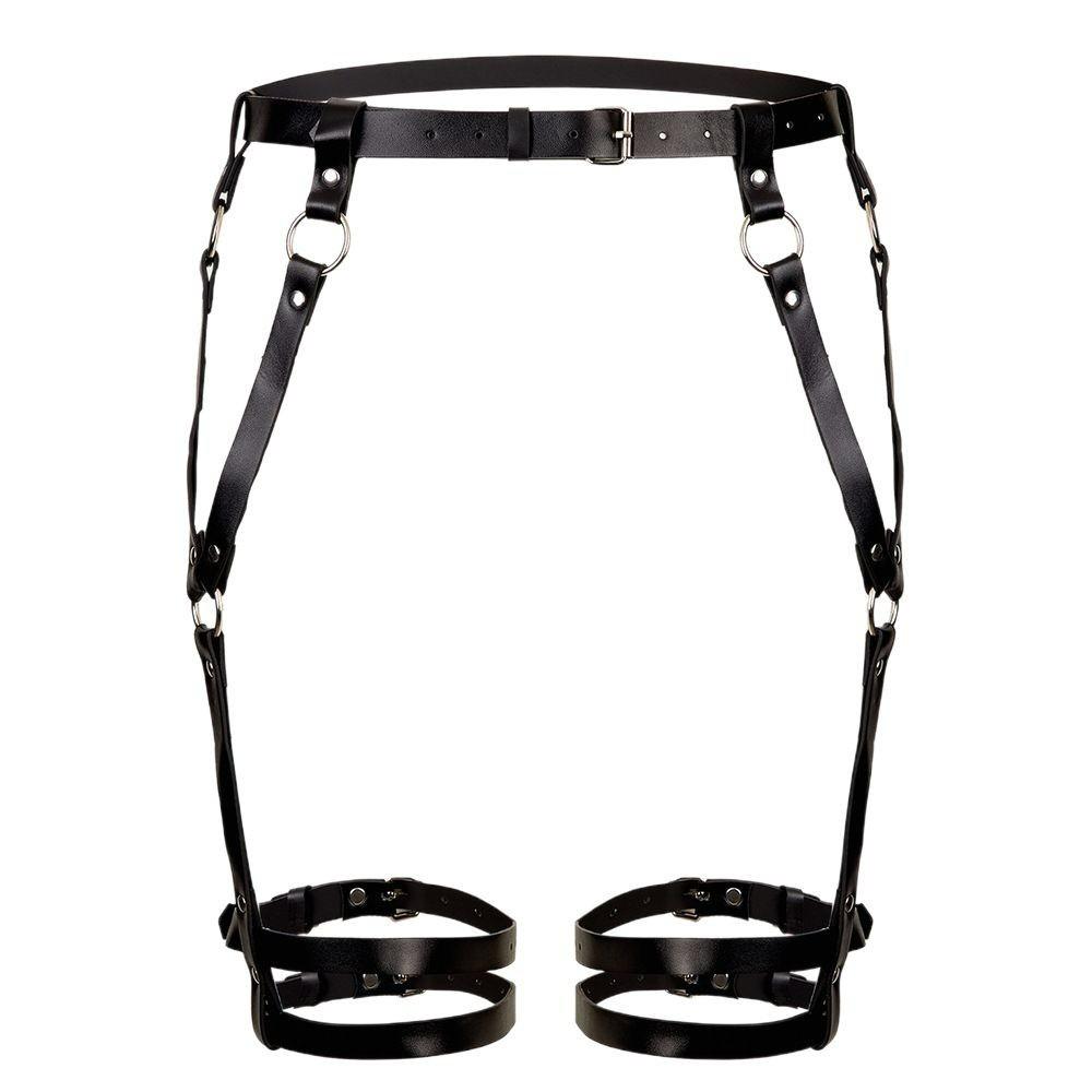 PU Leather Harness Waist Belt Punk Body Harness Belt Punk Hollow Belt for Pants  Waist Accessories