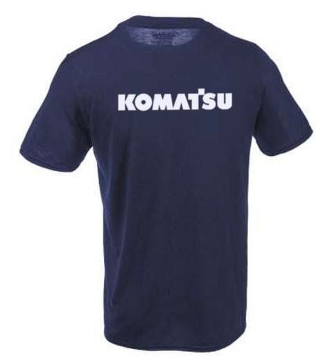 Унисекс Футболка с изображением строительной техники KOMATSU XXXXL