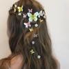 Damen Mode Metall Tierform Strass Haarspange zum Frisieren