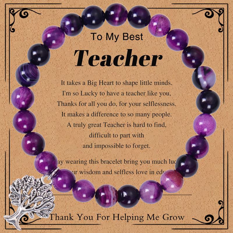 

JYL TS Bracelet Sports Rugby Beads Fosters Athletic Prowess & Teamwork purple agate печёночный