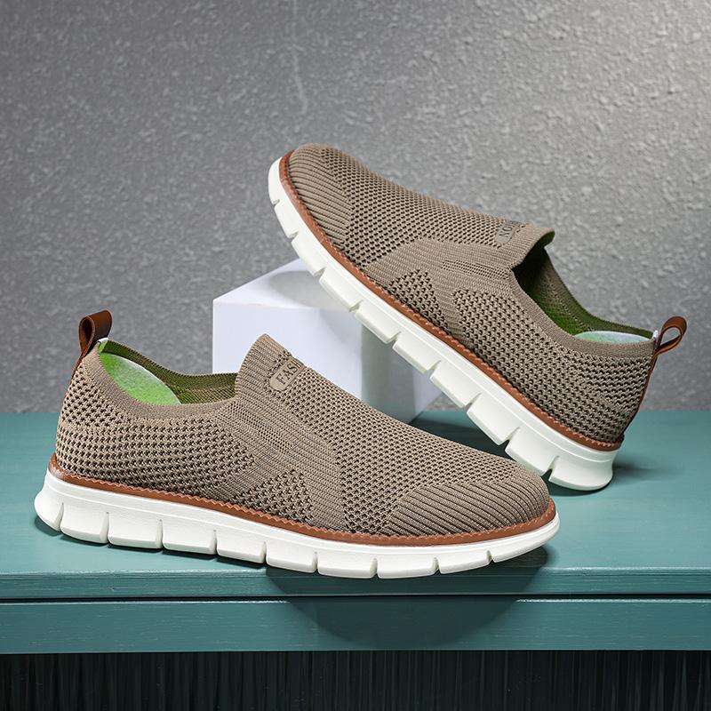 New Summer Flat Men's Casual Shoes Breathable Loafers Walking Platform Mesh Sports Fashion Vulcanized Shoes Tenis Masculino