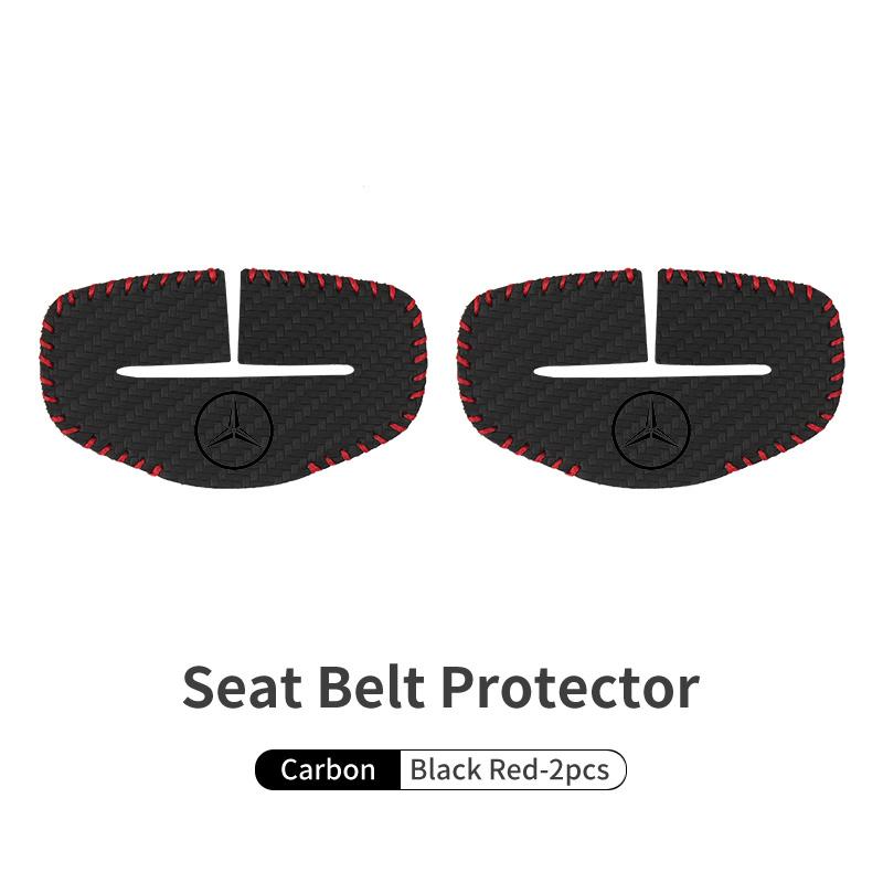 For Benz Car Logo Seat Belt Buckle Protective Cover Anti-Collision Cover Accessories Exclusive AMG W124 W203 W204 SPRINTER V GP1