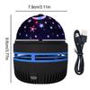 LED Starry Sky Night Lights USB Projector Lamp Magic Ball Moon Star Christmas Lights Home Room Atmosphere Decorations