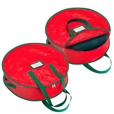 Foldable Wreath Storage Bag Waterproof Large Capacity Oxford Cloth Holder Christmas Utenciles Garland Home Storage Accessories