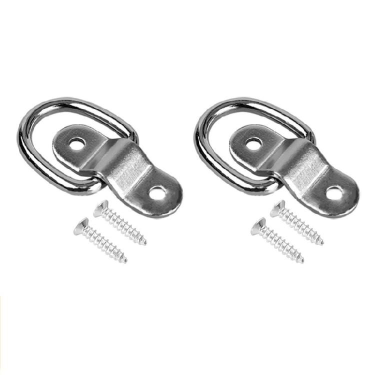 D Rings Trailer Hook Quick Install Trailer Tie Down Anchors For Heavy Load Transport Corrosion Resistant Material