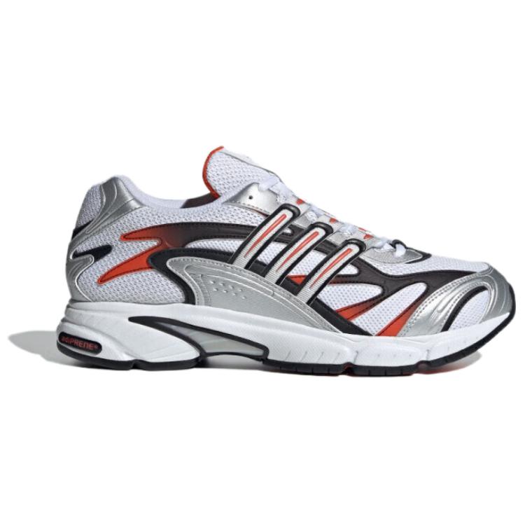 Adidas Temper Run 2.0 Comfortable Versatile Slip-Resistant Durable Low-Top Casual Running Shoes Men sneaker White Black Orange JI4642