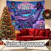 Custom Name Personalized Grand Theft Auto Print Tapestry, Wall Art Decor, Bedroom, Dorm, Apartment, LivingRoom, Party Backdrop, Gift for Birthday