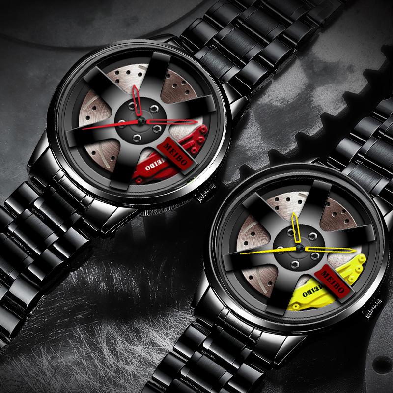Fully Automatic Non-Mechanical Watch Men'S Car Wheel Hub Quartz Watch Trend Student Watch