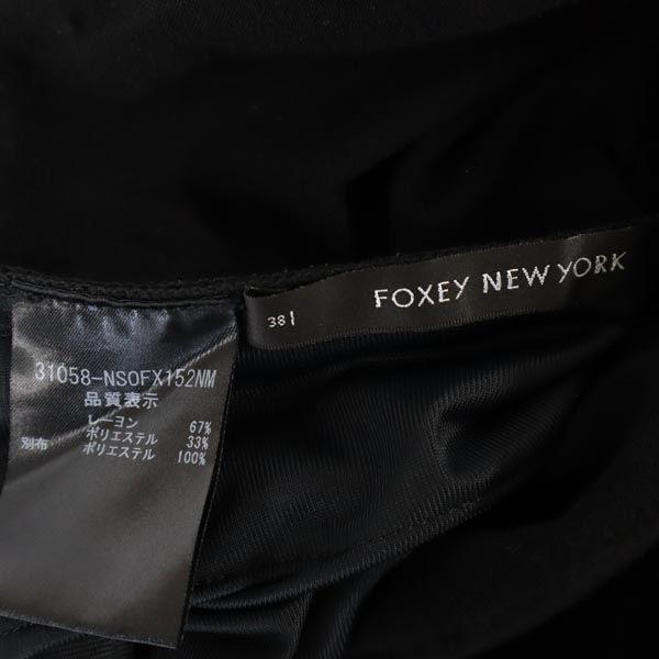 FOXEY NEW YORK made in Japan Long sleeve one piece 38 black Women Used