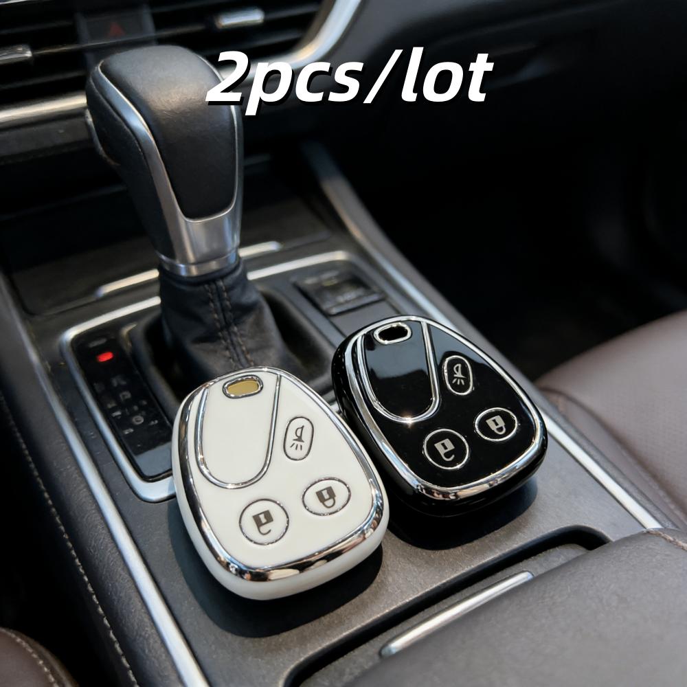 

2pcs Car Key Case Covers For Hummer H2 Chevrolet Avalanche Cadillac Escalade 2003 2004 2005 2006 for Buick