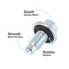 X Autohaux M12 x 1.75 Engine Oil Drain Plug Screw with Steel Seal Ring Replacement for Buick 1/2/4Pcs Oil Drain Plugs 3