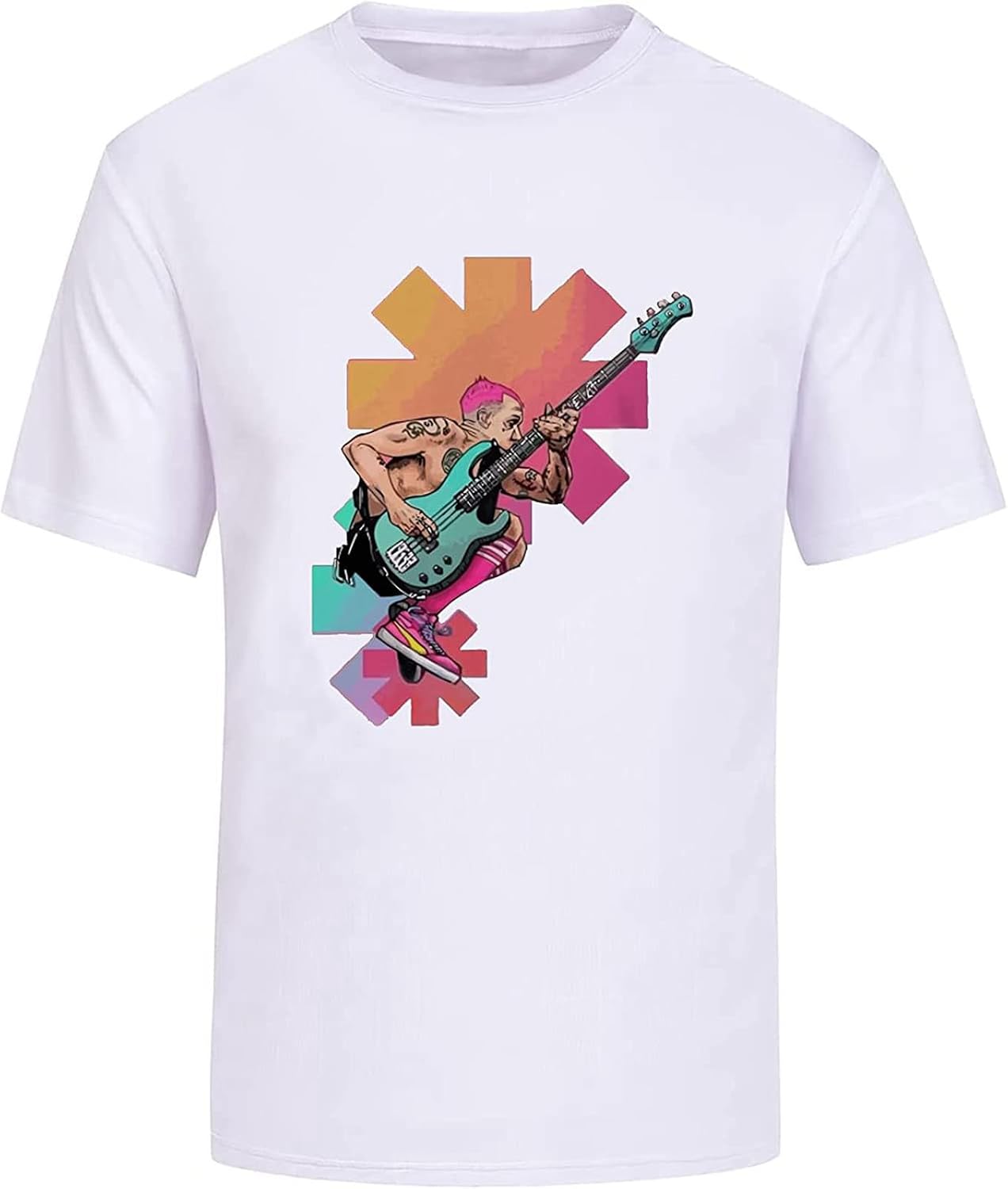 Men s Flea Bass 2 Cool Design Trendy T-Shirt Tee Chili Peppers Flea John Frusciante Tee Unisex Tee White L белый