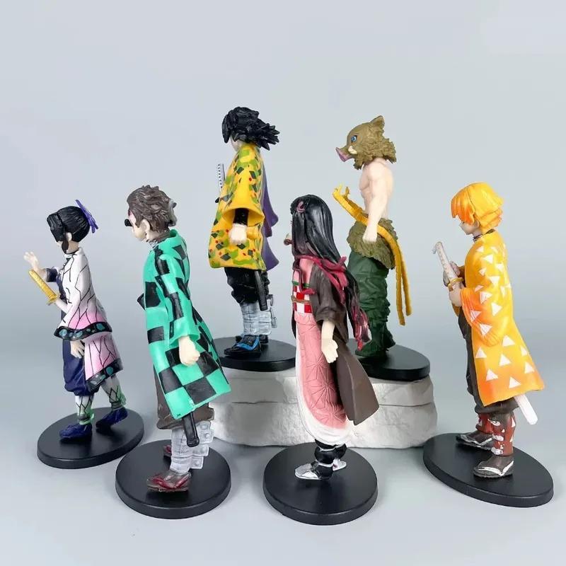Hot Anime Demon Slayer Kimetsu no Yaiba Figure Nezuko Tanjirou Mitsuri Shinobu Zenitsu Kyoujurou Action Figural Model Toy Gifts
