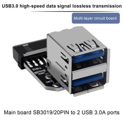 USB3.0/3.1 Adapter IDC19P/20P A Female Port Adapter To USB with Inner Connection Dongle Mainboard Adapter Computer