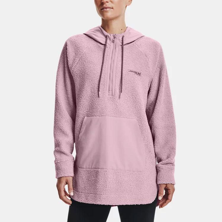 Under Armour American Vintage Casual Hooded Training Sweatshirt Women Sweatshirt Pink 1367057-698