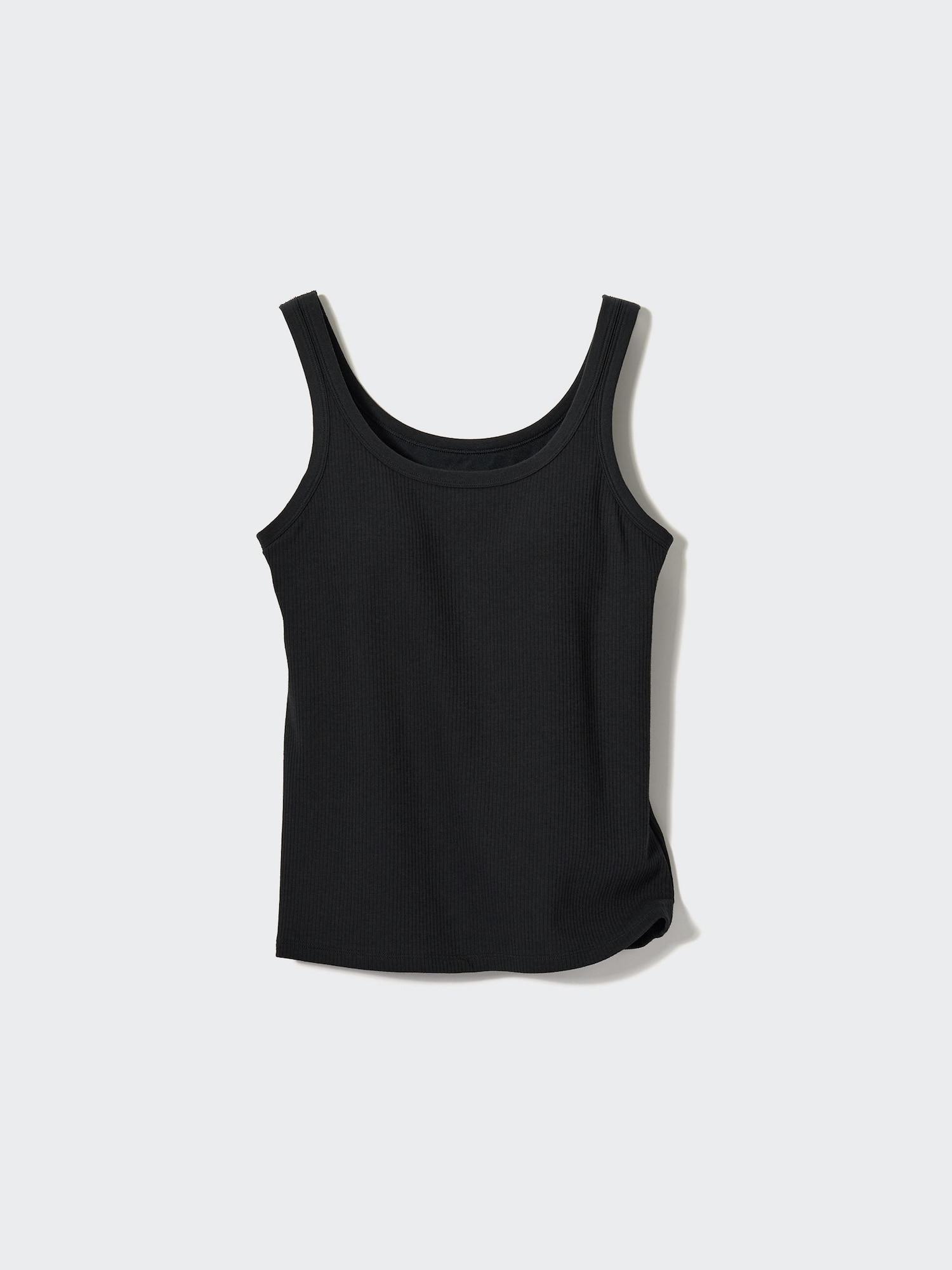 

Бюстгальтер-топ Uniqlo Airism Cotton 09 BLACK/WOMEN XS
