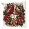 Christmas Home Decoration Faux Pearl Art Kit, DIY Snowman Painting 3D Festive Living Room Accents Xmas Scenes Crafting Project for Adults Beginners,