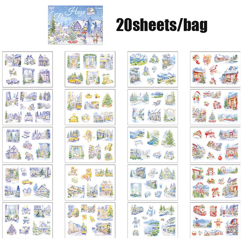 

20 шт./уп. Наклейки-декали «Времена года» для журнала, скрапбукинга, DIY-украшения на тему природы