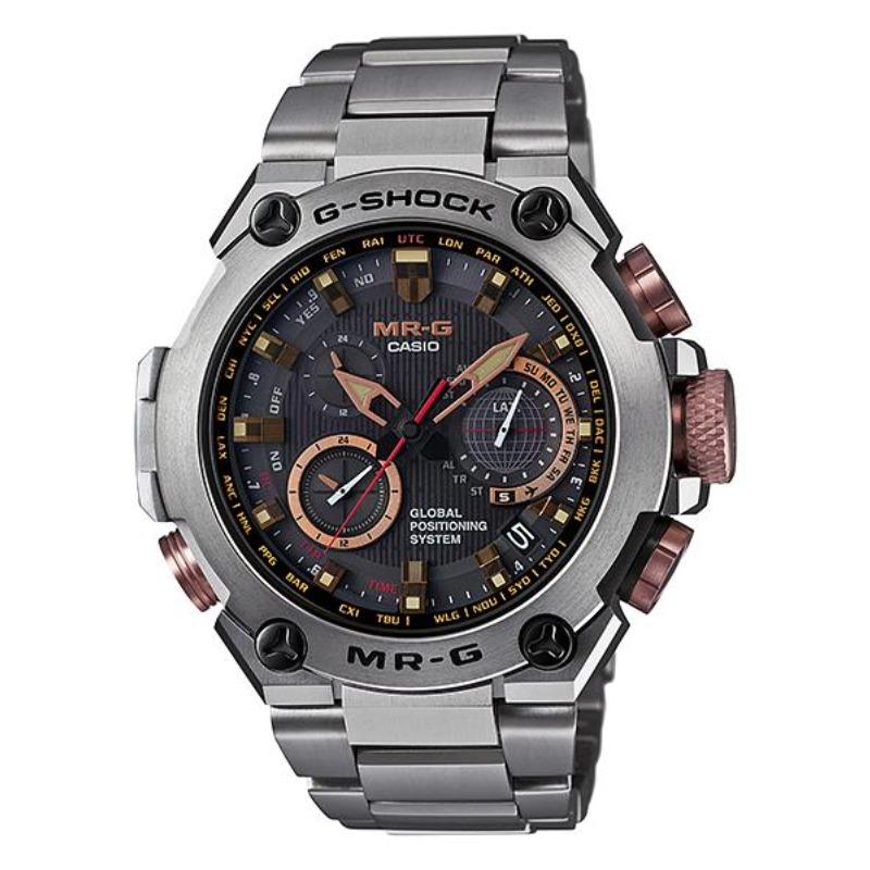 

Casio Men s Stainless Steel 200M Water Resistant Analog Shock Resistant Quartz Watch MRG-G1000DC-1A чёрный