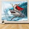 Tapestry ze wzorem rekina oceanicznego Tapestry do biura i salonu Tapestry do dekoracji ścian domu