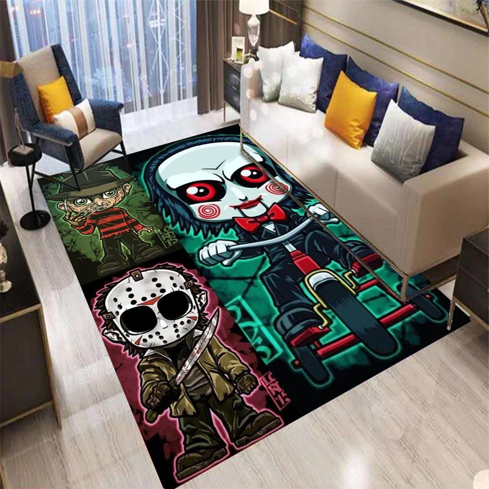 Chucky Horror Movie Character Cartoon Rug Non Slip Living Room Bedroom Carpet Sofa Mat Decoration Floor Mat