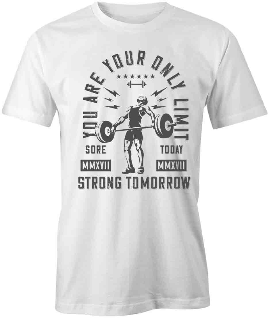 YOU ARE YOUR ONLY LIMIT TShirt Tee Short-Sleeved Cotton CLOTHING S1WSA147 M