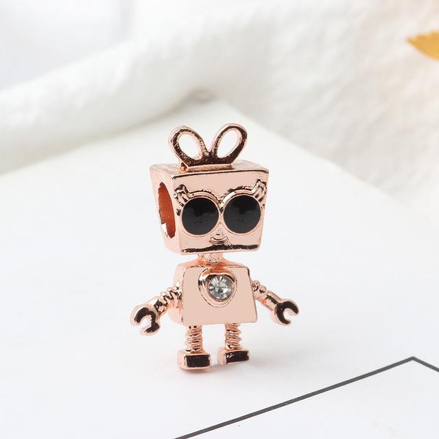 Originálny náramok na panvicu s čiernym smaltom Disny korálky Mary Poppins DIY náramky pre ženy luxusné šperky doplnky vianočný darček