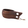 350ML Wooden Cup with Handle Portable Multifunctional Wood Mug Drinking Cup for Coffee Tea Milk Beverages