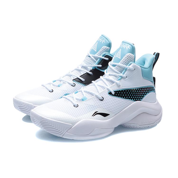 New LiNing Power 7 Cushioning Anti Slip And Wear Resistant Coverage Support Mid Top Basketball Shoes Snow ABPQ041-1