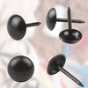 100Pcs Upholstery Tacks Black - 7x13mm Furniture Thumb Tacks - Metal Thumb Tack Round Head P Decorative Upholstery Nails for Cork Board DIY Projects