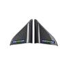 For Jeep Compass 17-2021 Carbon Fiber A Pillar Front Triangle Cover Trim 2pcs