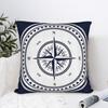 Nordic Dark Blue Nautical Collection Pillow Case Design Pillow Cover Novelty Pillowcases For Sofa Home Decoration