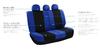 FH Group Group Car Seat Cover Set with Steering Wheel Cover and Seatbelt Airbag Split Seat Universal Fit for and Trucks Imported from (FH