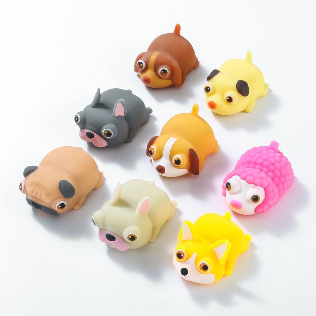 Cartoon Puppy Dog Mochi Squishy Toys Soft Sensory Stress Relief Fidgets Toys Anti-Stress Animal Novelty Toy Party Favors Gift
