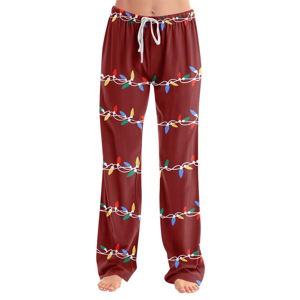 Adult Fashionable Loose Christmas Printed Casual Pants, Loungewear, Sleep Pants