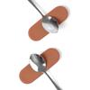 Carrotez Small Silicone Spoon Rest for Coffee Station, Dining Table, 3.3" X 1.2" X 0.4", 2pcs - Burnt Orange