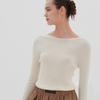 Acud Round Neck Ribbed Knit _Ivory