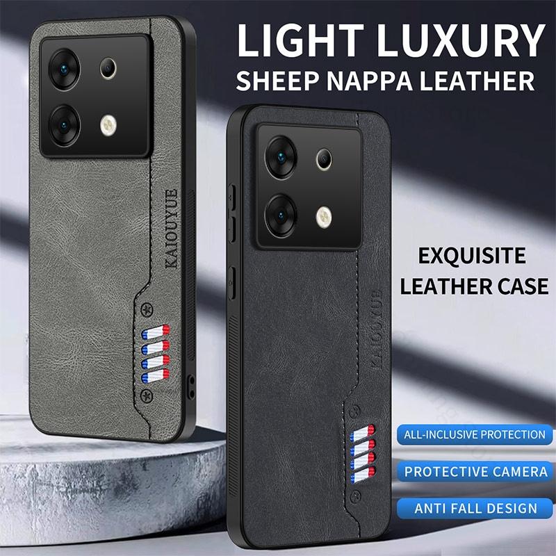For Infinix Hot 60 Pro Plus Luxury Nappa Leather Phone Case For Infinix Note 50x 50s 50 Pro Plus 5G Soft Border Protection Cover
