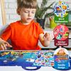 Children's Sticker Book Early Education Concentration Cultivation Repeatedly Paste Treasure Ocean Scene Sticker Book