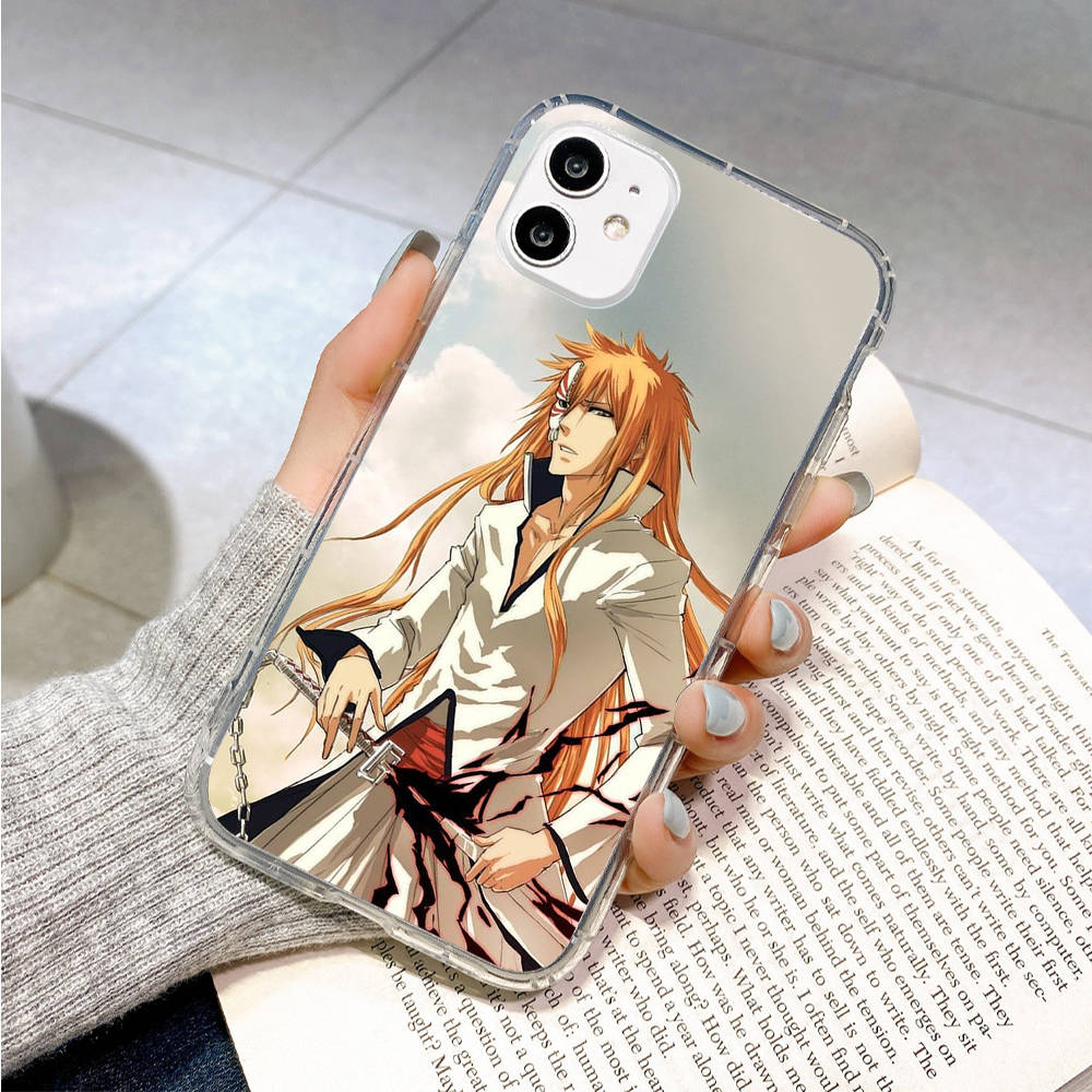 Case for Samsung A04 A14 A23 A34 A54 M23 M33 M52 M53 Realme 10 9 C30S C35 C55 VIVO Y02S Y21 Y51 X80 Pro Transparent Cover WI56 Anime Bleach