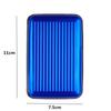 1Pc Men Aluminum Bank Card Holder Blocking Hard Case Wallet Solid Credit Card Anti-RFID Scanning Protect Card Holder Dropship