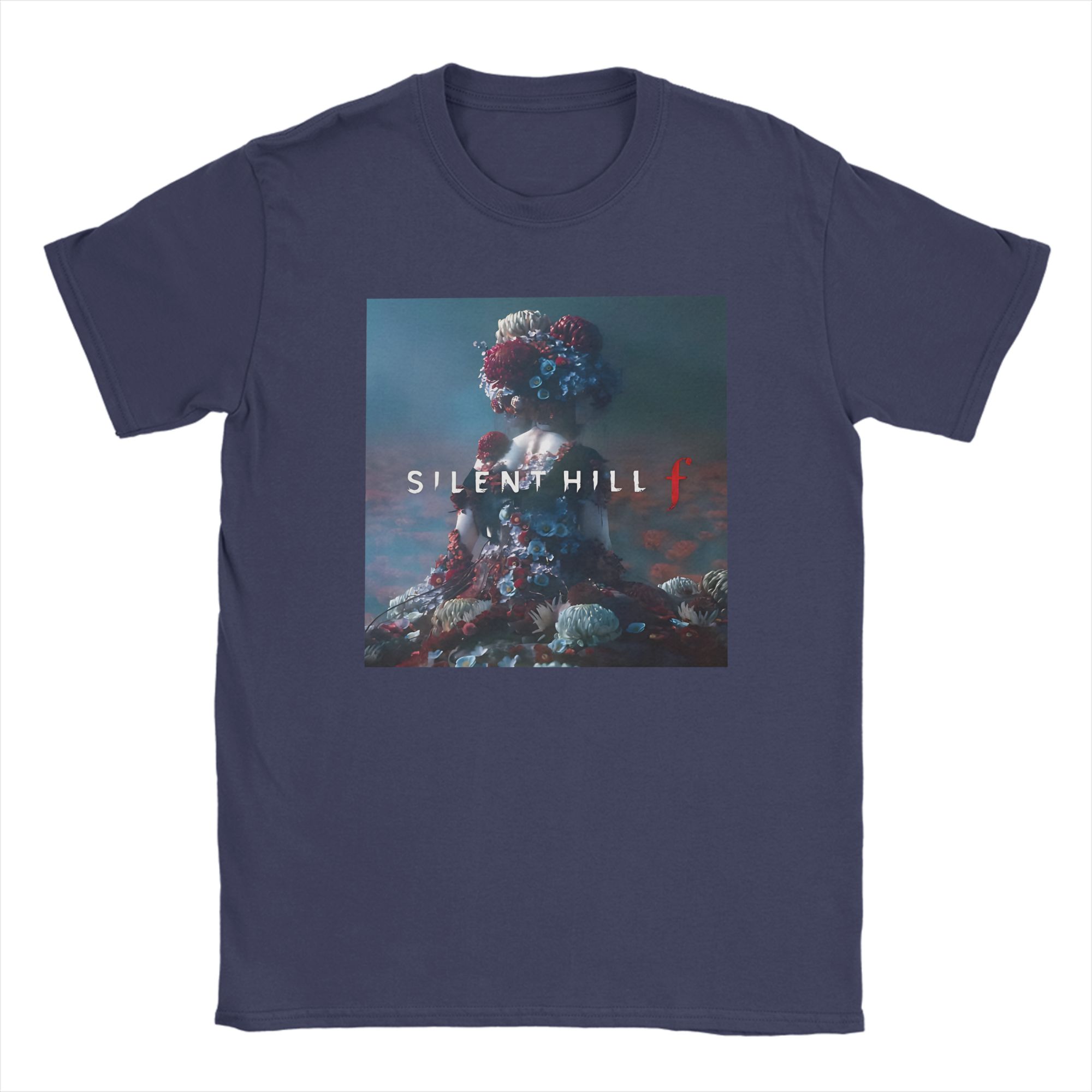 

Silent Hill F Japanese Horror Men T Shirts Funny Tees Short Sleeve Crewneck T-Shirts Cotton Summer Clothes 4XL