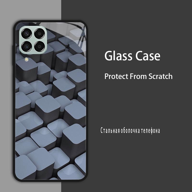 M53 5G Case For Samsung Galaxy M53 Case for Samsung M33 Tmepered Glass Case Fundas For Galaxy M23 A12 M12 A22 5G F23 Phone Cases