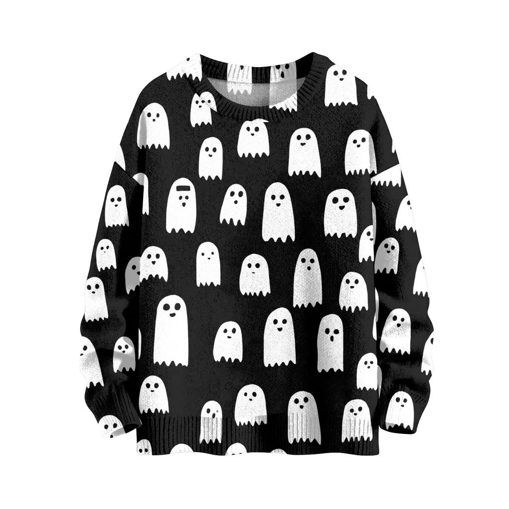 Halloween Tag Sweatshirts Für Kinder Jungen Und Mädchen Strickpullover Niedliches Shirt Herbst Rundhals Pullover Oberteile