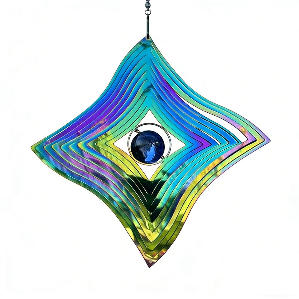Colorful Wind Chime Pendant Gradient Wind Spinner Catcher Butterfly Hanging Ornaments  Living Room