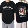 Vintage Washed Avatar The Last Airbender Appa Flying Bison Eastern Fantasy Animated Series Printed Cotton T-shirt Men Women Tee Summer Casual Fashion