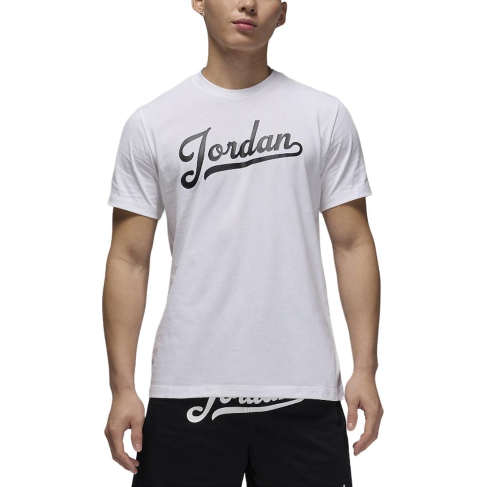 Jordan Flight MVP T Shirts Men's White Crew Neck Moderate FN5959-100