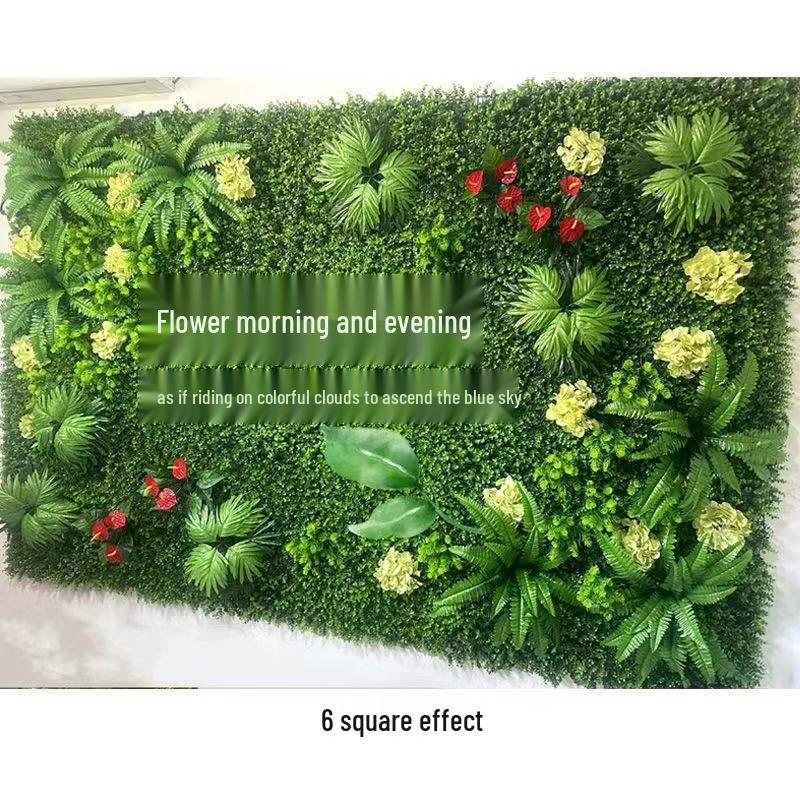 Artificial Green Wall with Roses for Indoor/Outdoor Decor